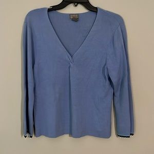 4/$20 Singrid Olsen blue sweater size Large